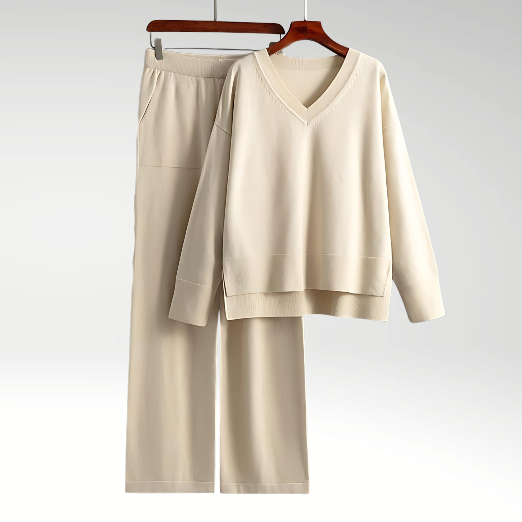 Emily | Luxe V-Neck Two-Piece Set