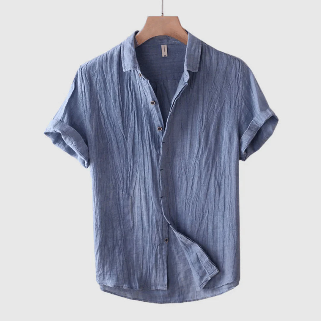 Scott | Elegant Short Sleeve Button-Up Shirt